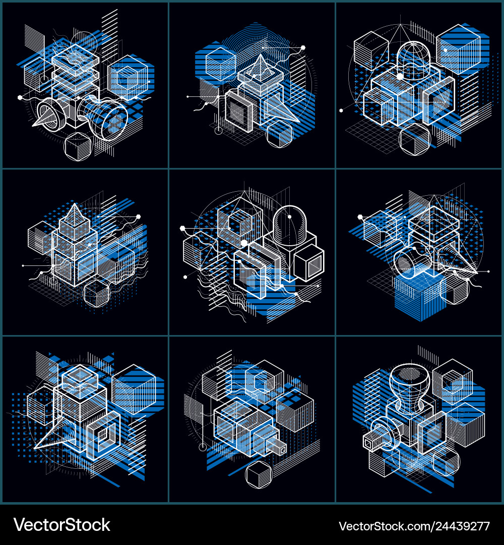 Isometric abstractions with lines and different Isometric abstractions with lines and different vector image