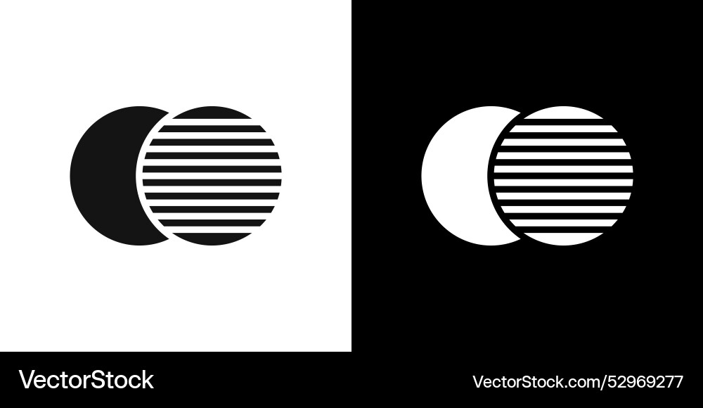 Overlapping icon flat fill set collection Overlapping icon flat fill set collection Vector Image
