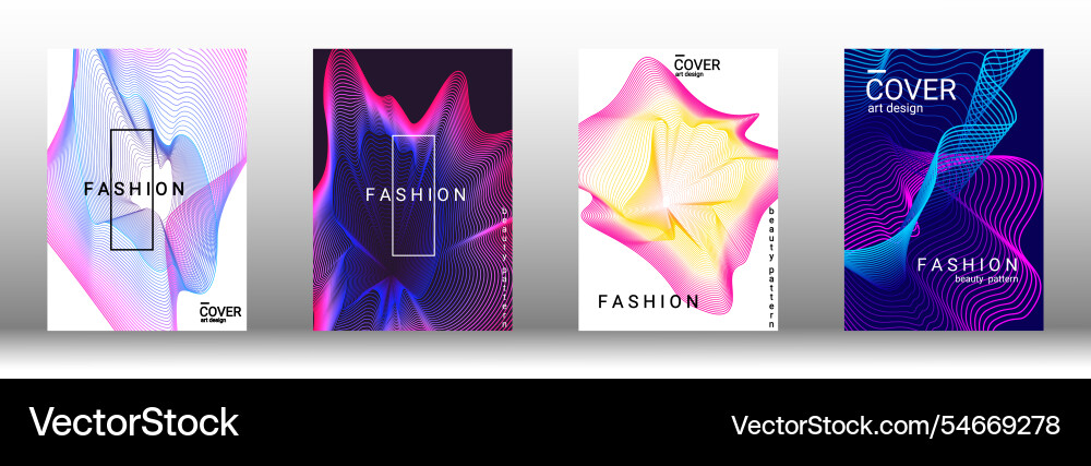 Creative abstract design with smooth gradient vector image