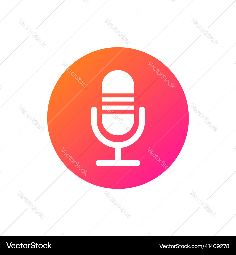 Microphone button voice assistant smart speaker Microphone button voice assistant smart speaker vector image