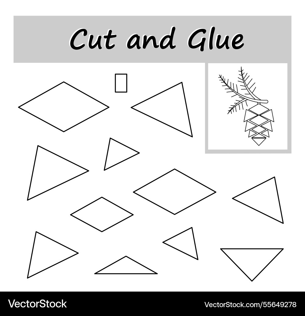 Paper game for kids diy worksheet color cut out Paper game for kids diy worksheet color cut out vector image