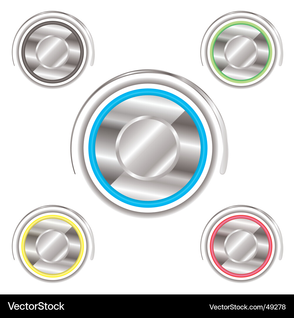 Power Button Collection vector image