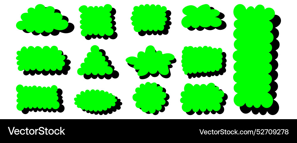 Set of scallop edge frames colored text box Set of scallop edge frames colored text box vector image