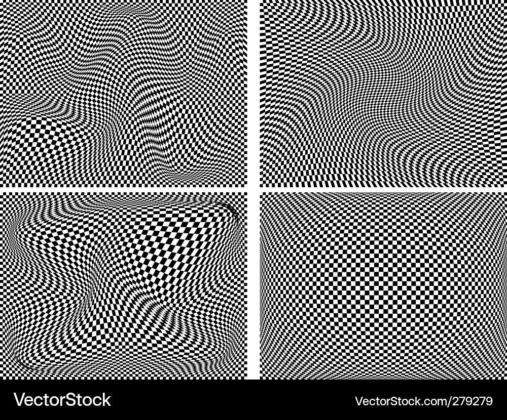 Geometric Checkerboard Pattern vector image