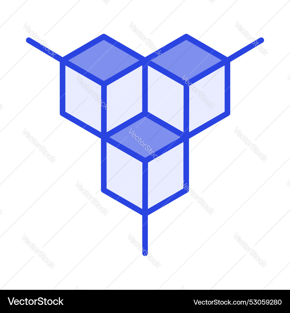 3d modeling design ready to use icon isolated Vector Image
