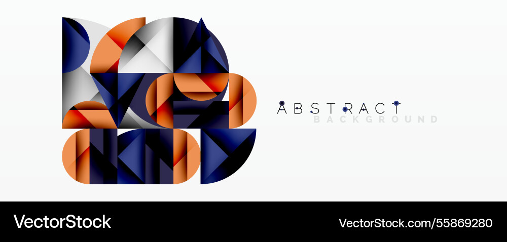 Abstract geometric design with intersecting Abstract geometric design with intersecting Vector Image
