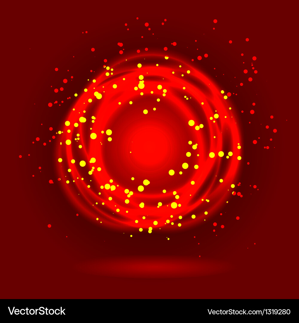 Abstract red shiny background design vector image