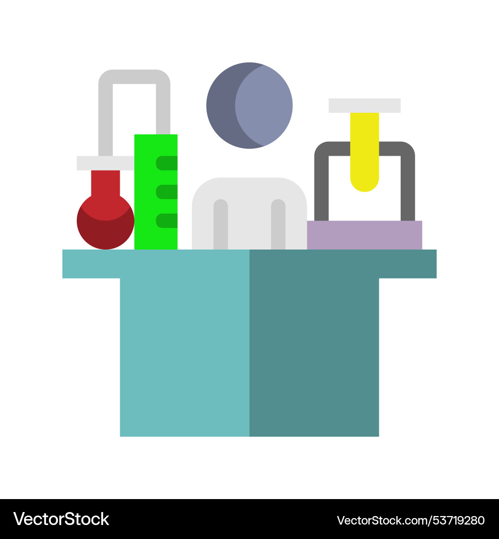 Laboratory icons with flat style suitable Vector Image