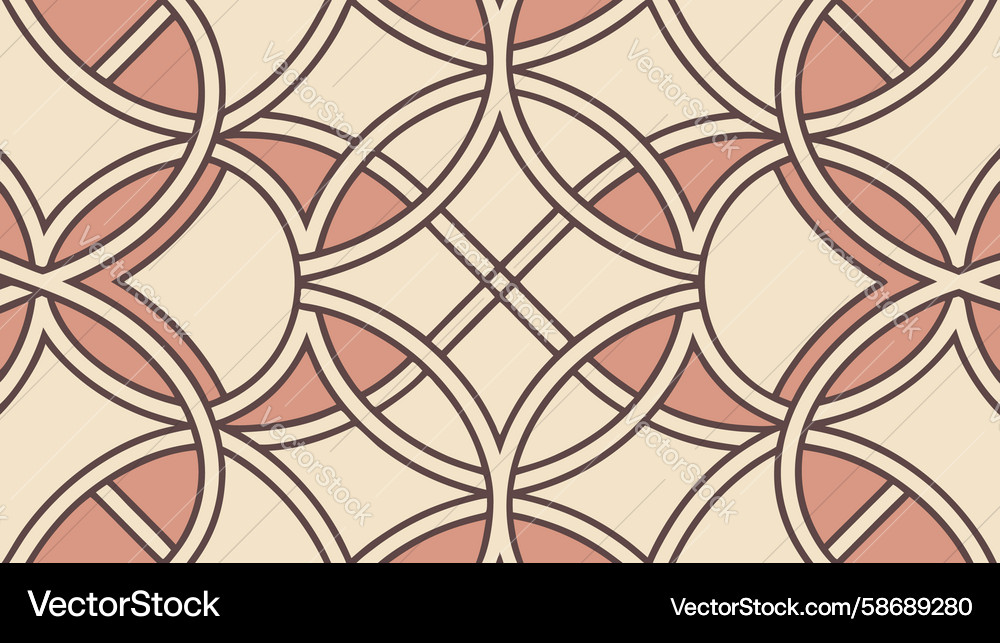 Overlapping Circle Pattern Vector Image