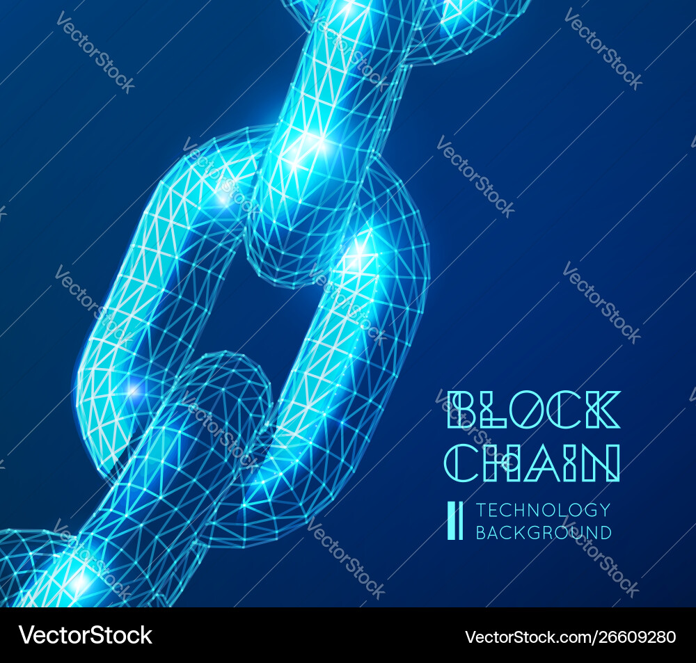 Realistic chain made from line and dot connection Realistic chain made from line and dot connection vector image