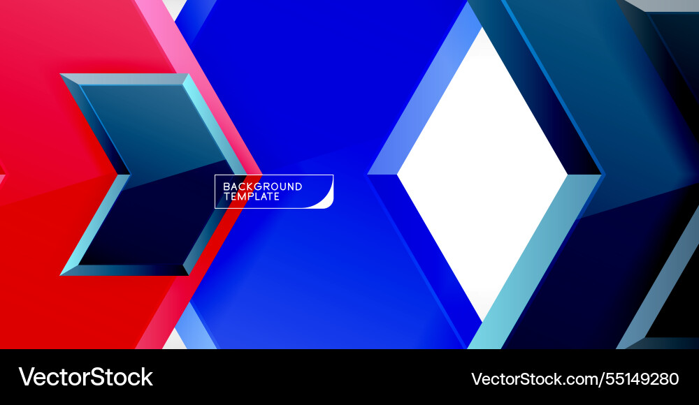 Technology dynamic arrow geometric background Vector Image