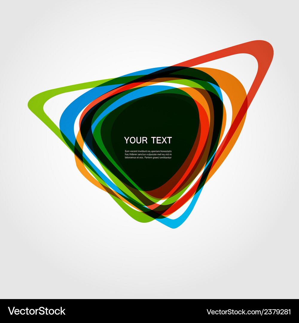 Abstract form color line design eps10 Vector Image
