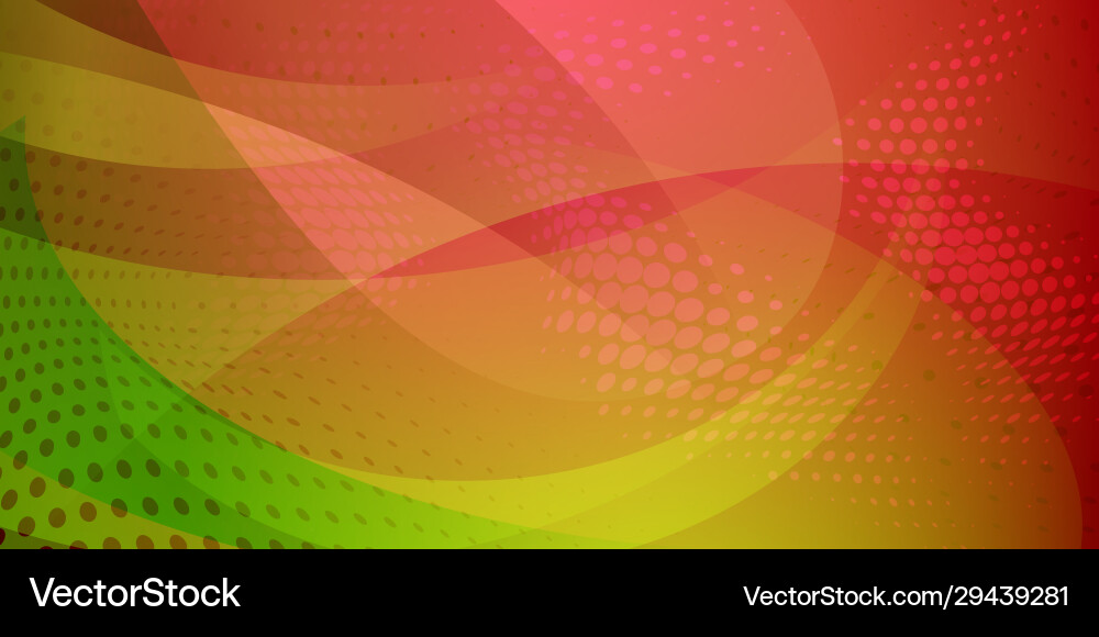 Abstract Halftone Dots and Curves Vector Image