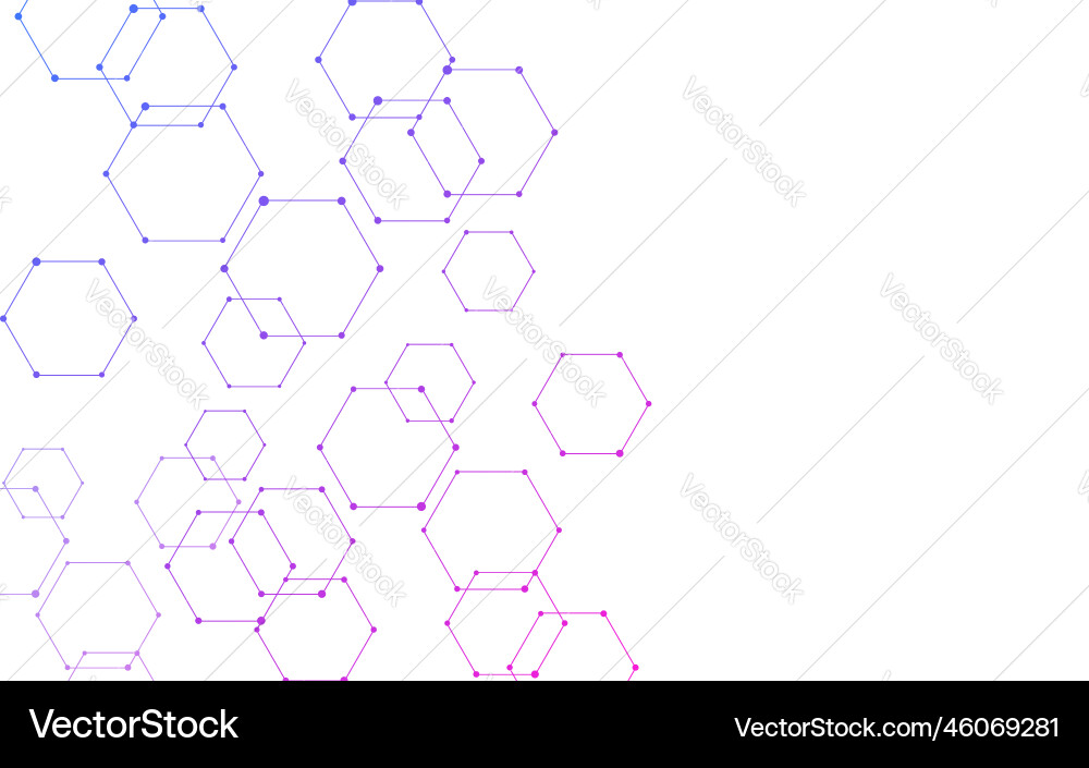 Abstract material with overlapping hexagons Abstract material with overlapping hexagons vector image