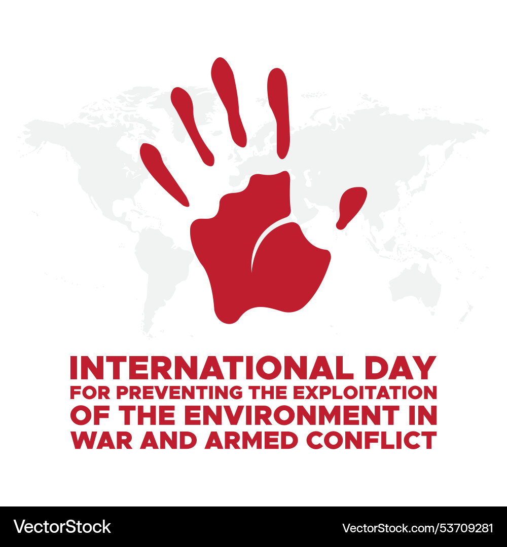 International day for preventing the exploitation Vector Image