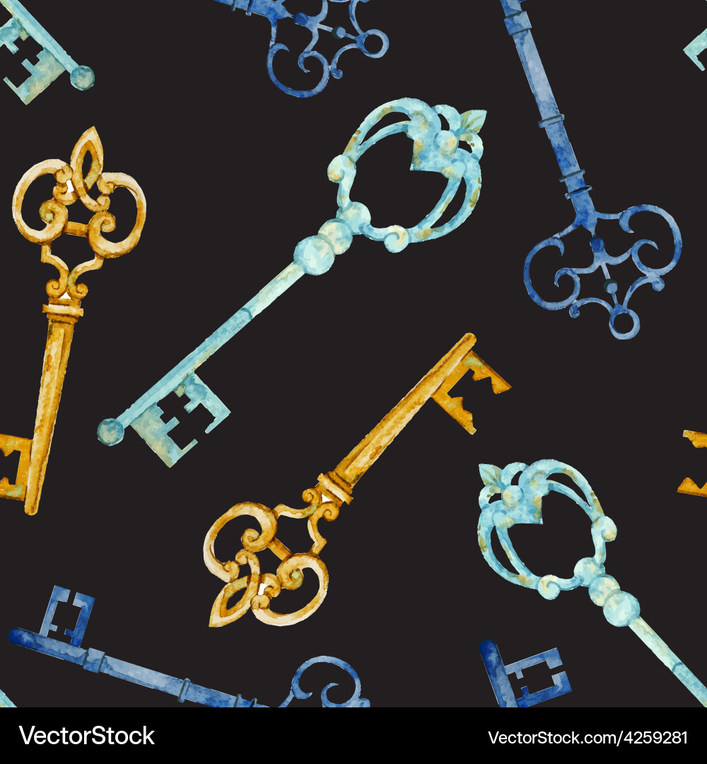 Keys pattern vector image