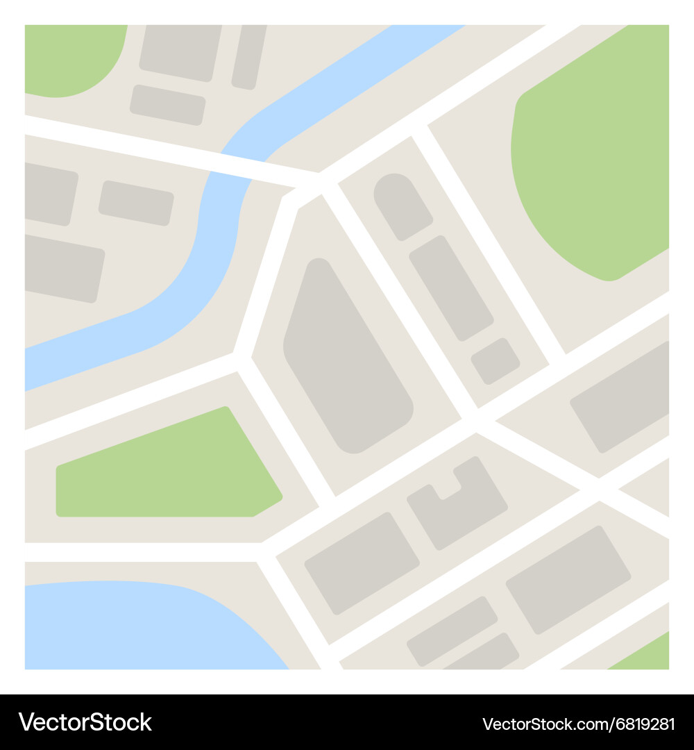Simple map Royalty Free Vector Image - VectorStock