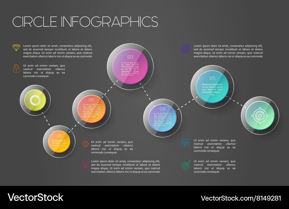 World map infographic concept Royalty Free Vector Image