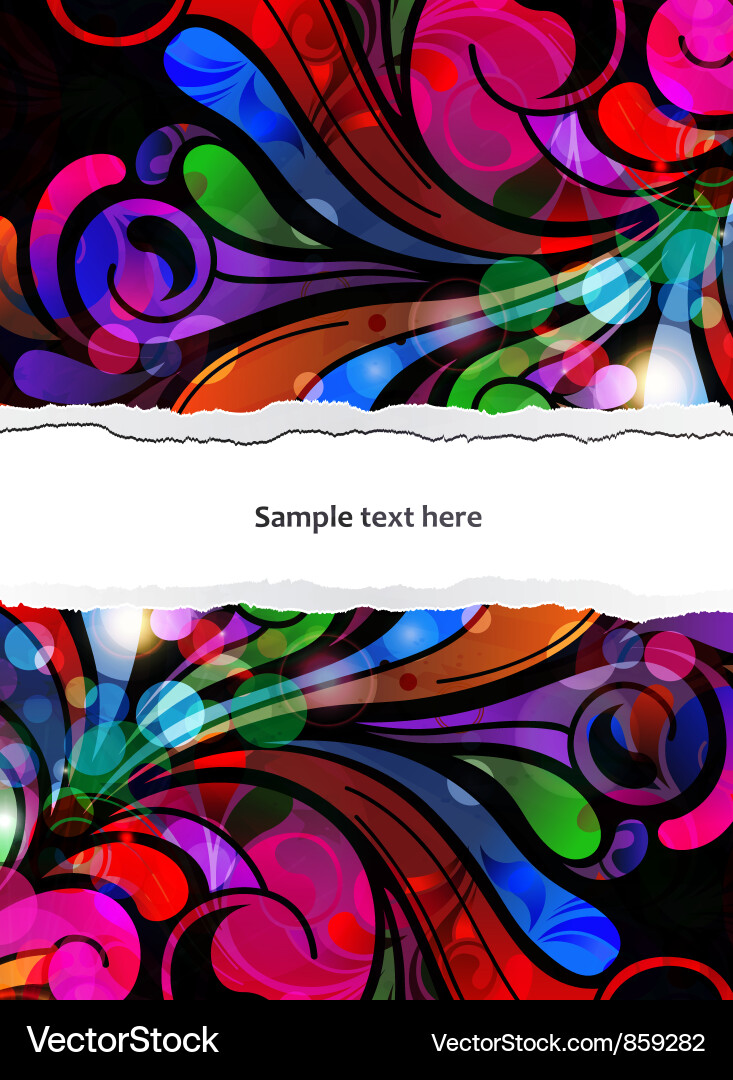 Abstract background with colorful swirls vector image