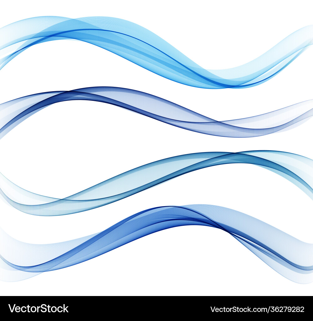 Blue color abstract wave design element Blue color abstract wave design element vector image