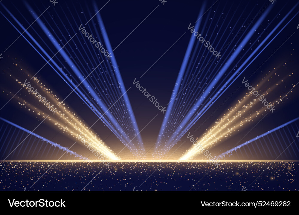Dark blue stage for award ceremony design Dark blue stage for award ceremony design vector image
