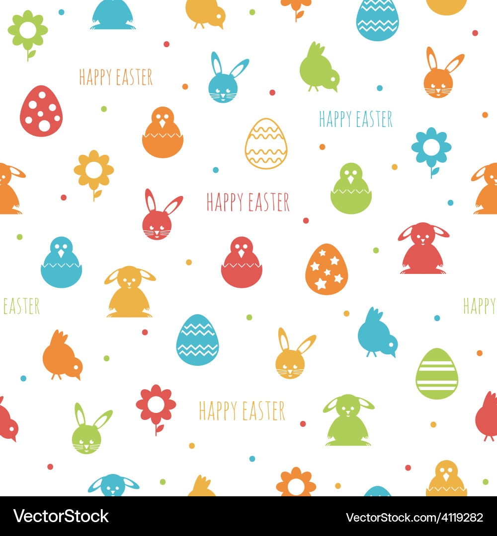 Easter Rabbit Pattern vector image