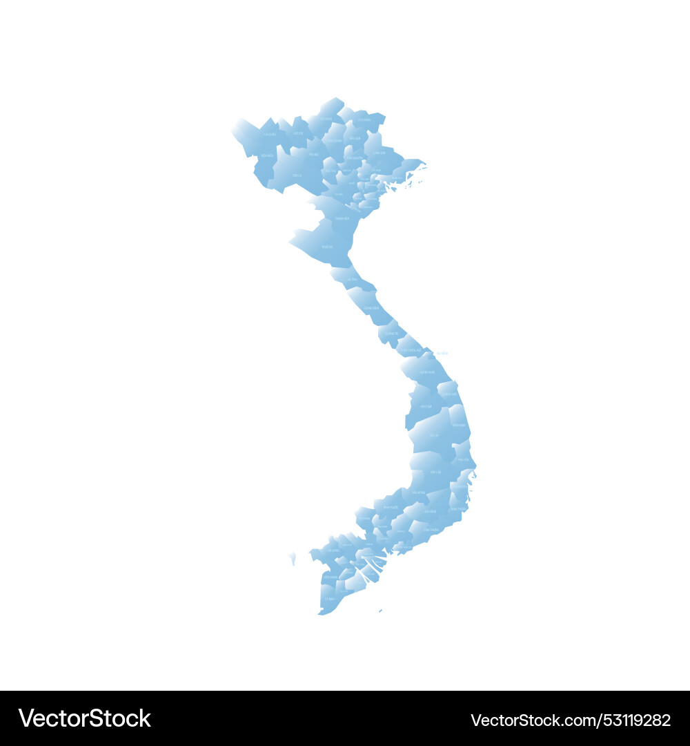 Vietnam political map of administrative divisions Vietnam political map of administrative divisions vector image