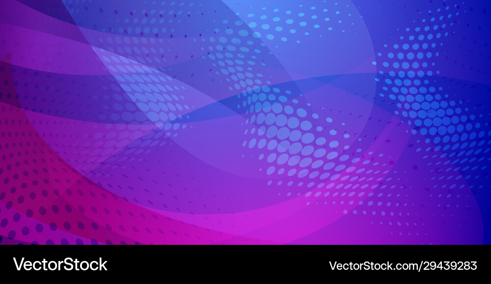 Abstract background halftone dots and curved Vector Image
