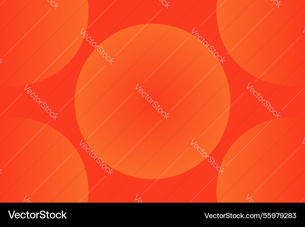 Abstract orange background circular shape effect vector image