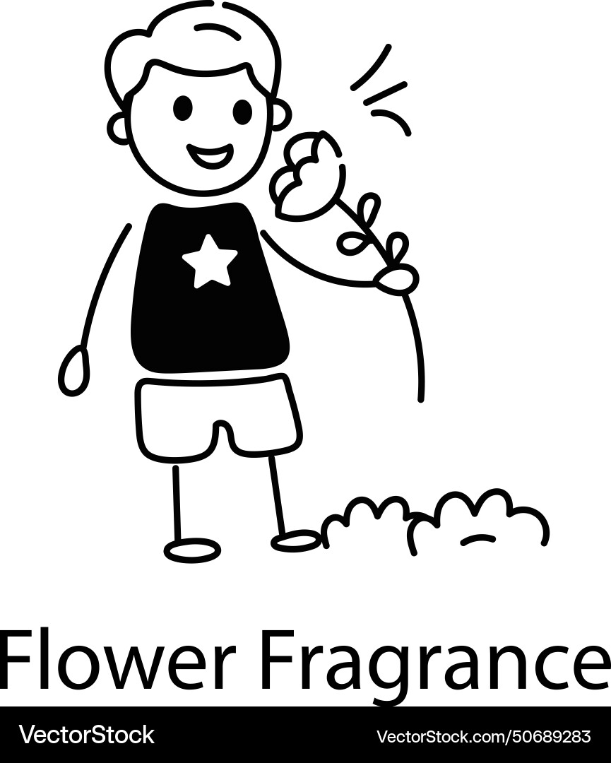 Flower fragrance Royalty Free Vector Image VectorStock