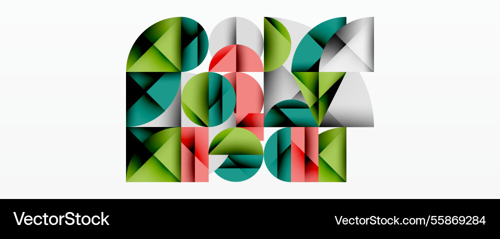 Abstract geometric design with intersecting Abstract geometric design with intersecting Vector Image