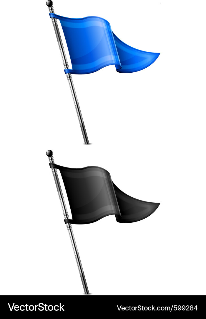 Colorful Triangle Flags Vector Image