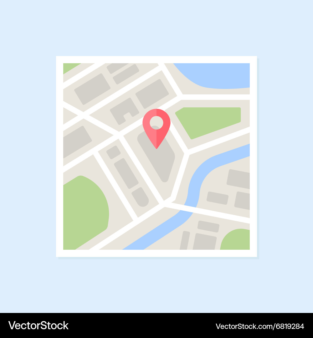 Map Pin Icon - Location Pointer vector image