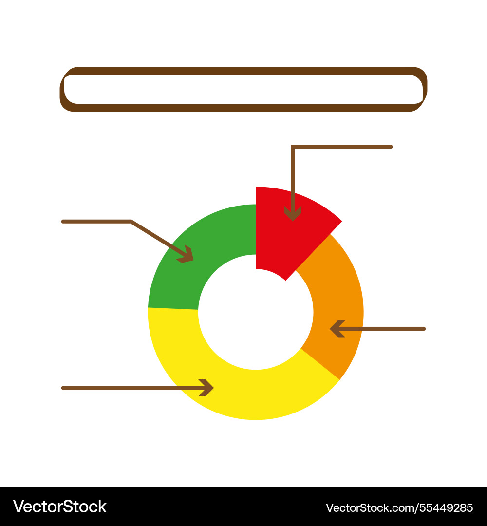 Circular chart business pie graph data analysis Circular chart business pie graph data analysis vector image