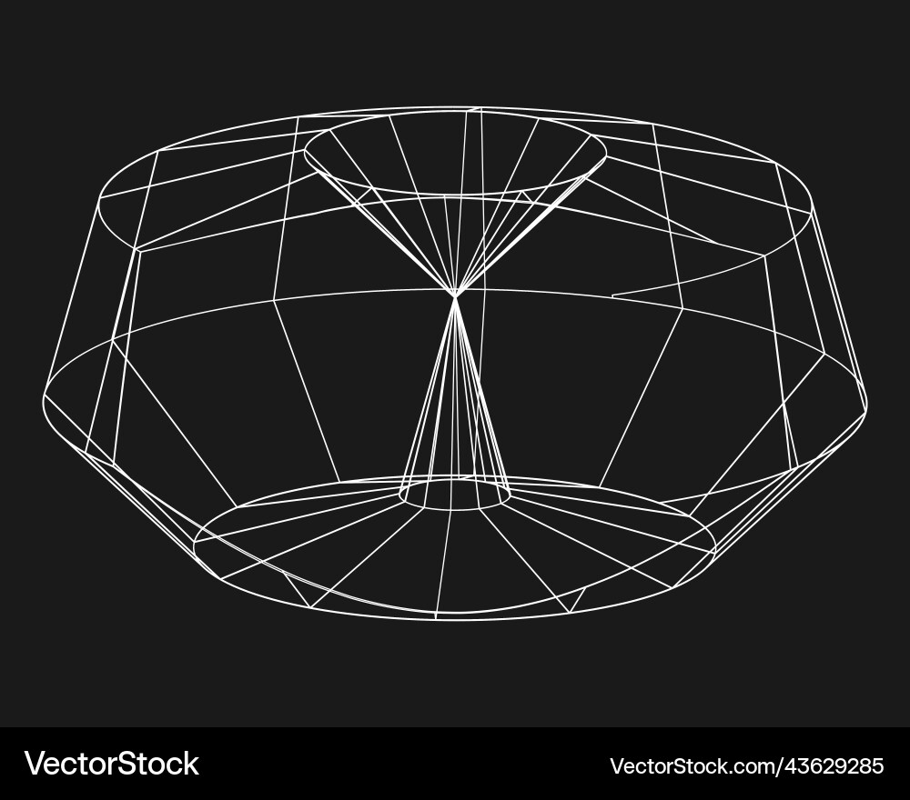 Cyber distorted shape retro punk design element Cyber distorted shape retro punk design element vector image