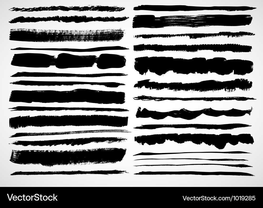 Grunge Strokes & Textures Vector Image