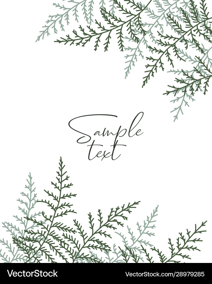 Natural background with bracken Natural background with bracken vector image