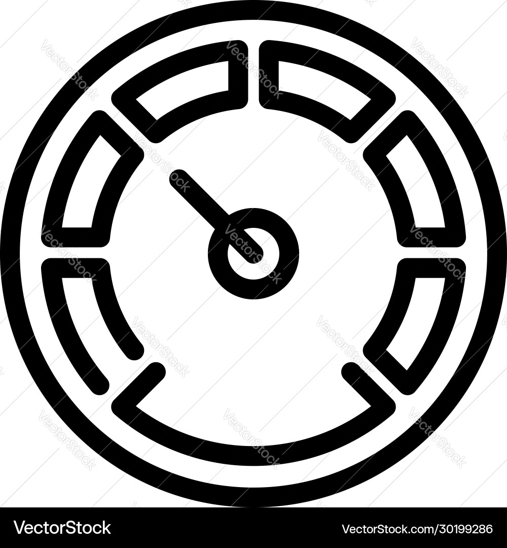Barometer display icon outline style Vector Image