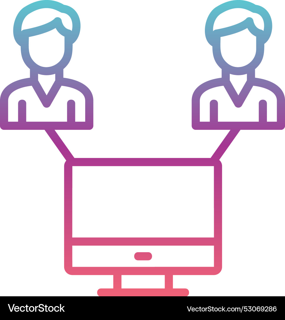 Connectivity line gradient design Vector Image