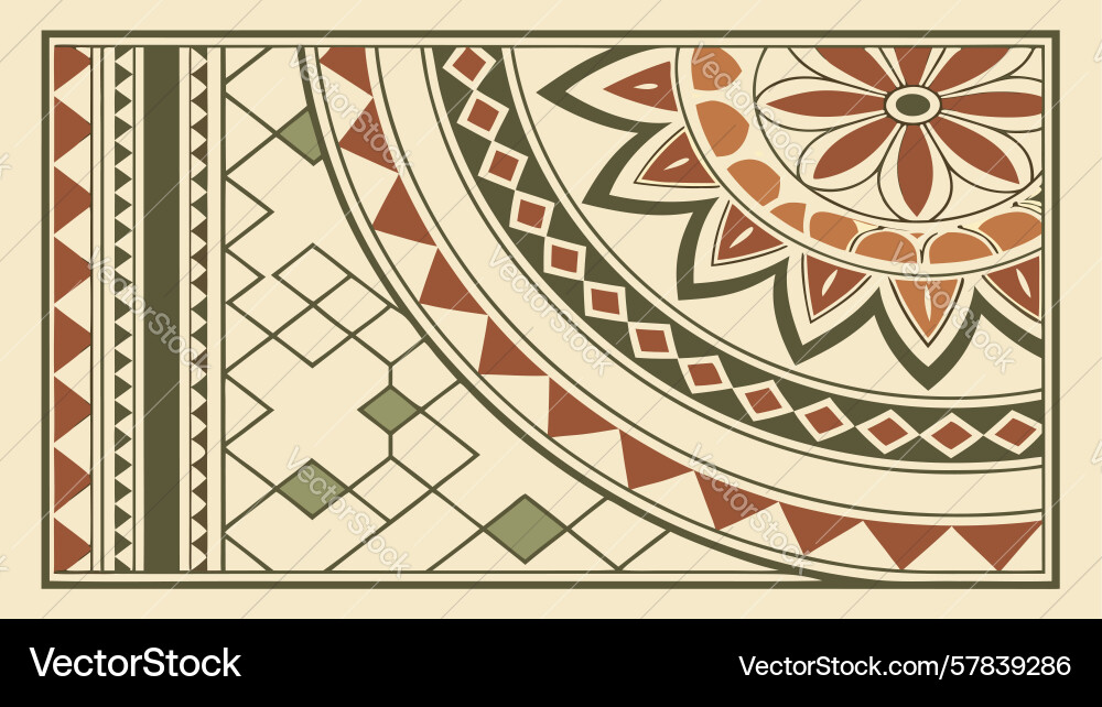 Intricate ornate geometric pattern with subtle vector image