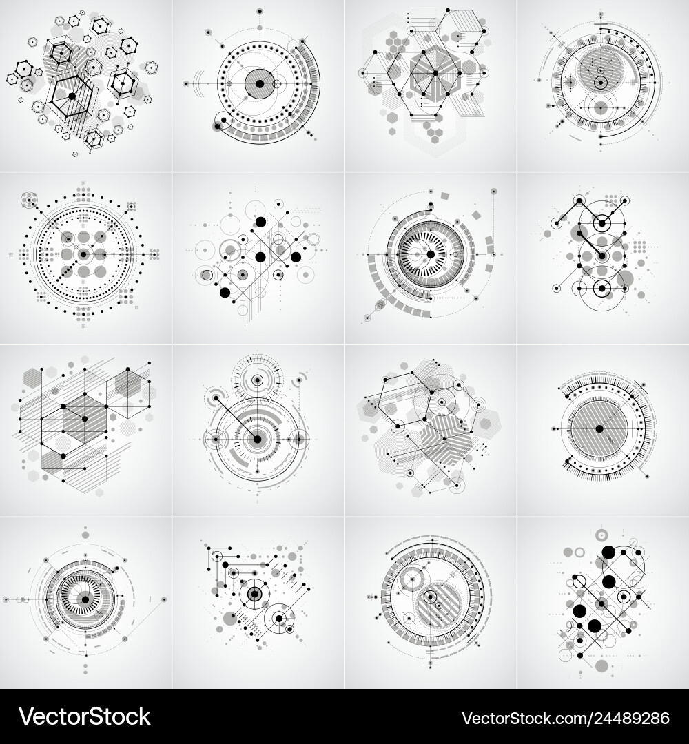 Modular Geometric Patterns vector image