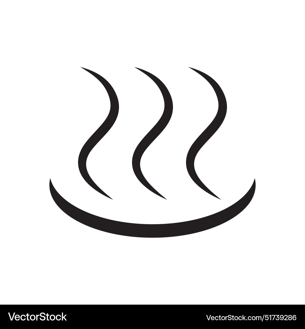 Simple hot spring icon onsen Royalty Free Vector Image