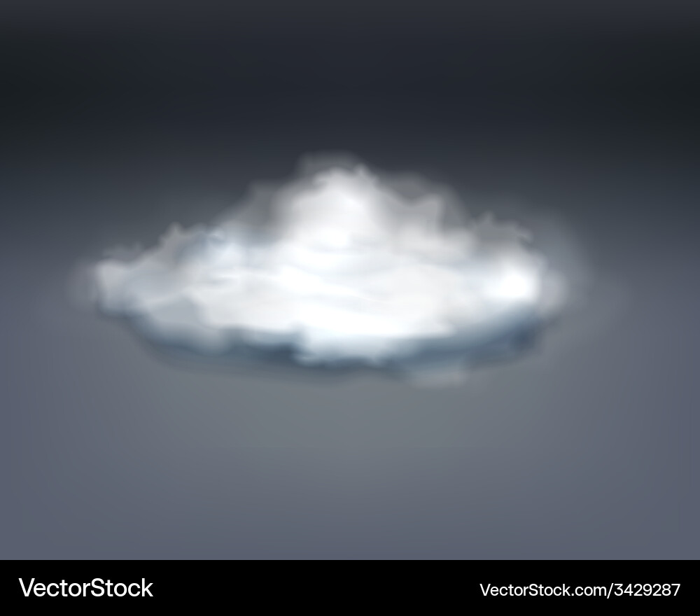 Grey Thunderstorm Cloud Royalty Free Vector Image