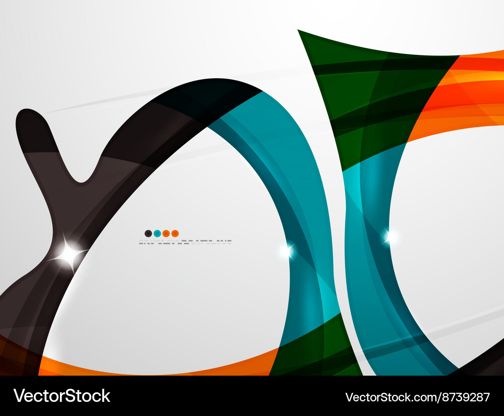 Smooth wave line abstract background Vector Image