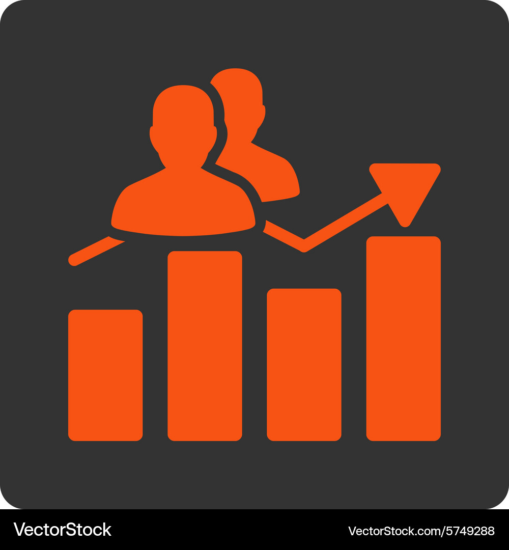 Audience graph icon (5749288) – Royalty-Free Vector | VectorStock