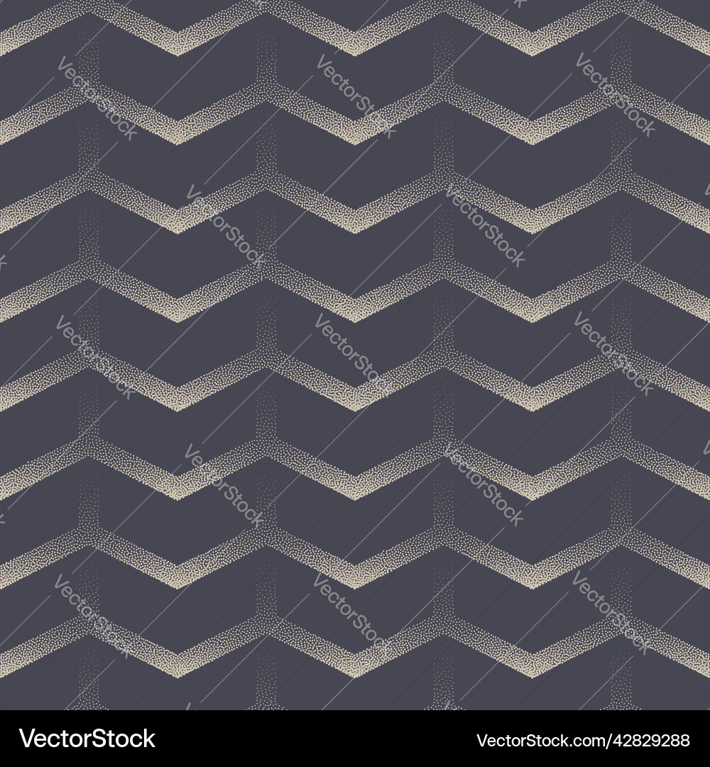 Chevron grid linear seamless pattern stipple Chevron grid linear seamless pattern stipple vector image