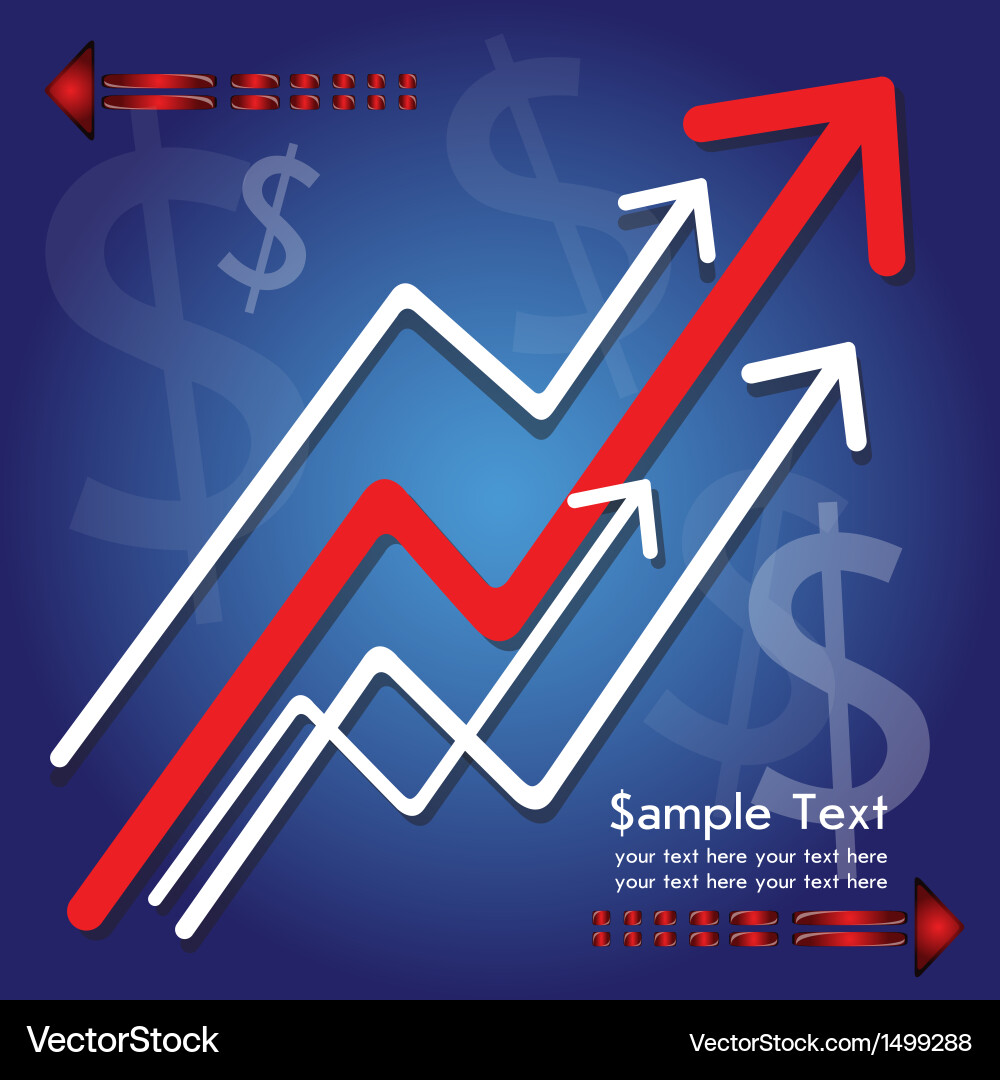 Dynamic Arrow Background vector image
