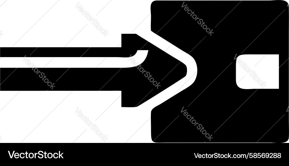 Exit Arrow Icon - Simple Vector Image