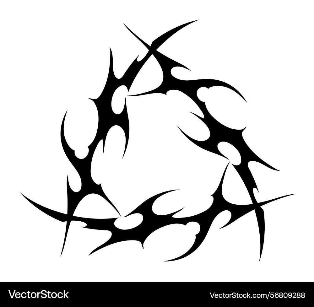 Neo tribal triangle form element cyber Neo tribal triangle form element cyber Vector Image