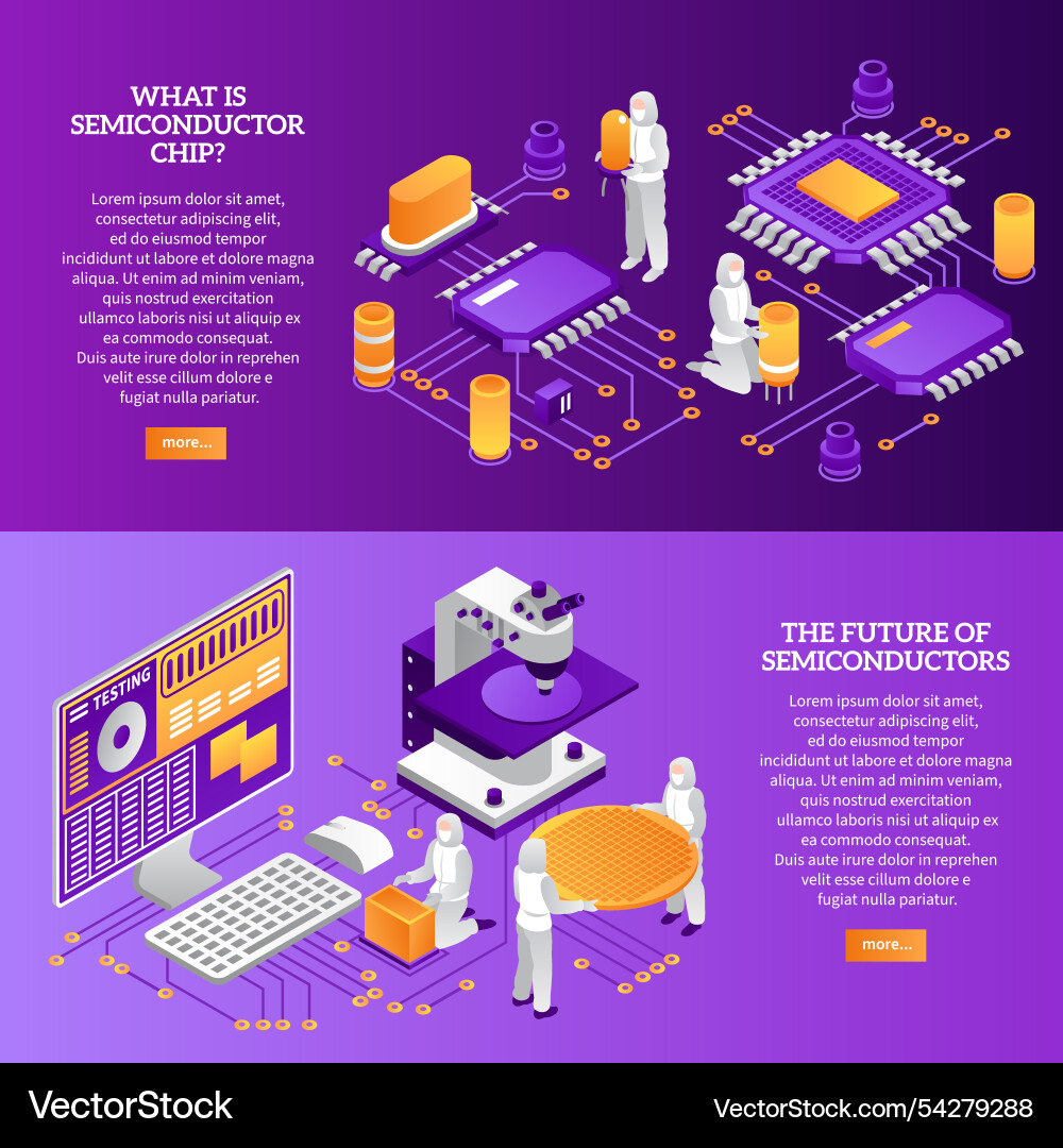 Semiconductor technology and future innovations Semiconductor technology and future innovations vector image